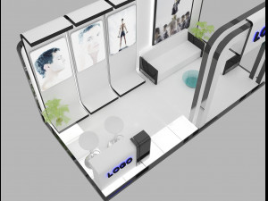 booth exhibition stand 3D-Modell
