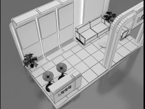 booth exhibition stand 3D Model