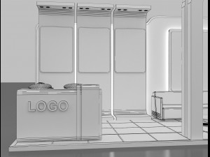 booth exhibition stand 3D-Modell