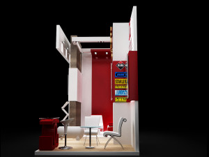 booth exhibition stand Modèle 3D