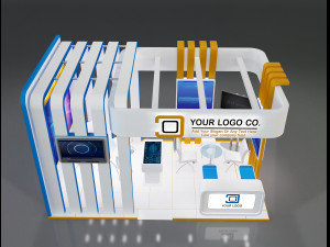 Booth Stand Exhibition a647b 3D Model