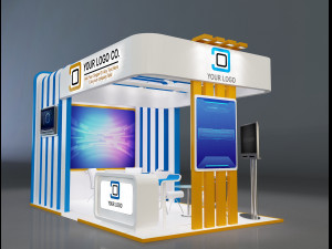 Booth Stand Exhibition a647b 3D Model