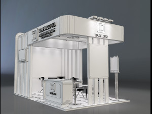 Booth Stand Exhibition a647b 3D Model