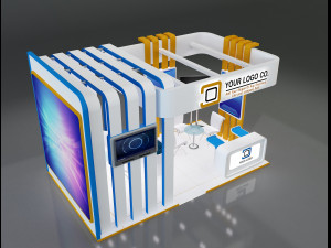 Booth Stand Exhibition a647b 3D Model