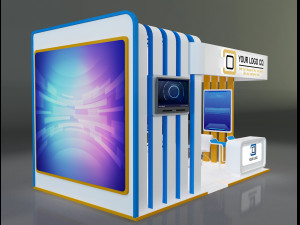 Booth Stand Exhibition a647b 3D Model