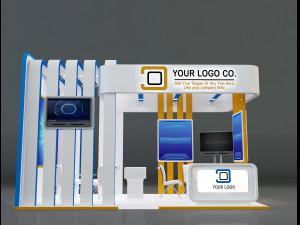 Booth Stand Exhibition a647b 3D Model