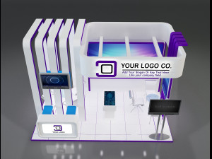 Booth Stand Exhibition a647c 3D Model