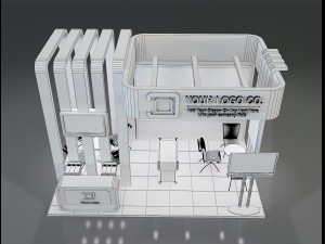 Booth Stand Exhibition a647c 3D मॉडल