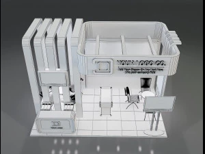 Booth Stand Exhibition a647c 3D Model