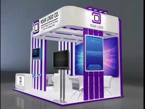 Booth Stand Exhibition a647c 3D मॉडल