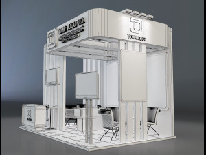 Booth Stand Exhibition a647c 3D मॉडल