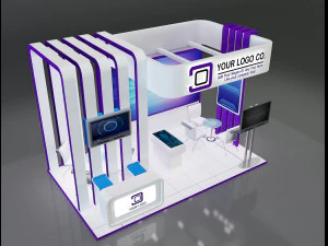 Booth Stand Exhibition a647c 3D Model