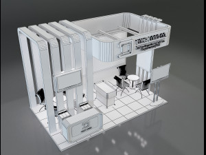 Booth Stand Exhibition a647c 3D मॉडल