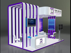 Booth Stand Exhibition a647c 3D मॉडल