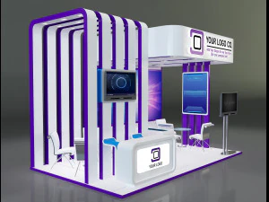 Booth Stand Exhibition a647c 3D Model