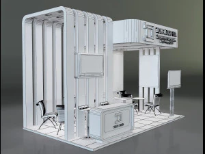 Booth Stand Exhibition a647c 3D Model