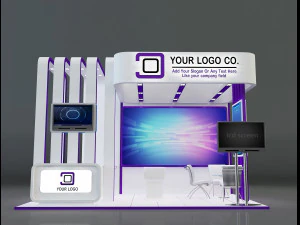 Booth Stand Exhibition a647c 3D Model
