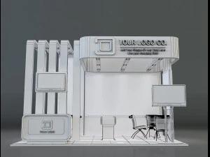 Booth Stand Exhibition a647c 3D Model