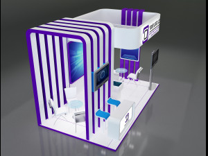 Booth Stand Exhibition a647c 3D मॉडल