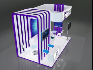 Booth Stand Exhibition a647c 3D Model