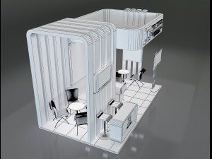 Booth Stand Exhibition a647c 3D मॉडल