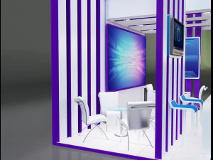 Booth Stand Exhibition a647c 3D Model