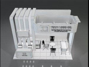 Booth Stand Exhibition a647a Modelo 3D