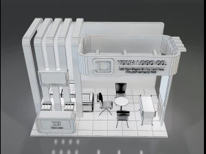 Booth Stand Exhibition a647a 3D Model