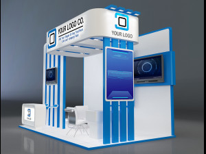 Booth Stand Exhibition a647a Modelo 3D