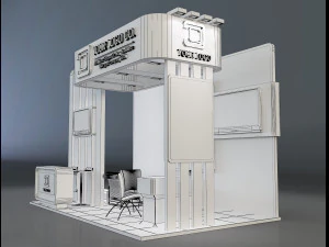 Booth Stand Exhibition a647a 3D Model