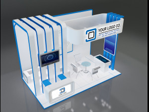 Booth Stand Exhibition a647a Modelo 3D