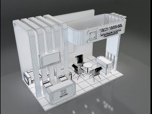 Booth Stand Exhibition a647a Modelo 3D