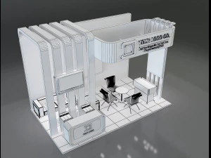 Booth Stand Exhibition a647a 3D Model
