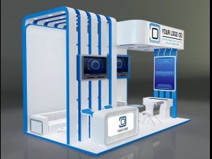 Booth Stand Exhibition a647a Modelo 3D