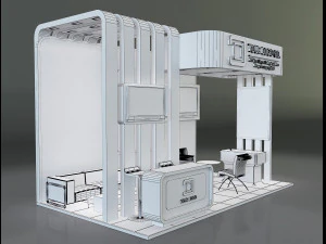 Booth Stand Exhibition a647a 3D Model