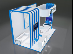Booth Stand Exhibition a647a Modelo 3D