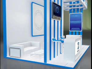Booth Stand Exhibition a647a 3D Model