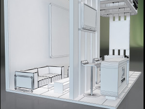 Booth Stand Exhibition a647a Modelo 3D