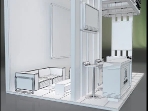 Booth Stand Exhibition a647a 3D Model
