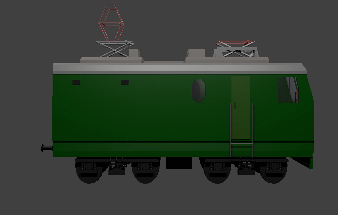 російський поїзд вл-10 3D Модель .c4d .max .obj .3ds .fbx .stl .blend