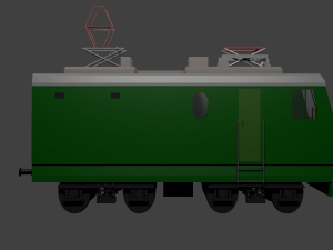 russian train vl-10 3D 모델