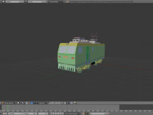 російський поїзд вл-10 3D Модель