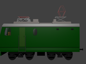 russian train vl-10 3D 모델