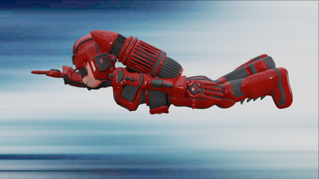 space robot cartoon character 3D Model .c4d .max .obj .3ds .fbx .stl .blend 