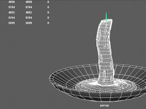 candle in a saucer 3D Model
