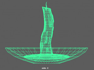 candle in a saucer 3D Модель