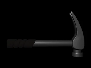 hammer with rubber handle 3D Model