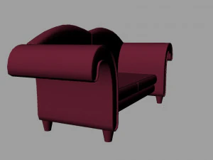 compact sofa 3D Model