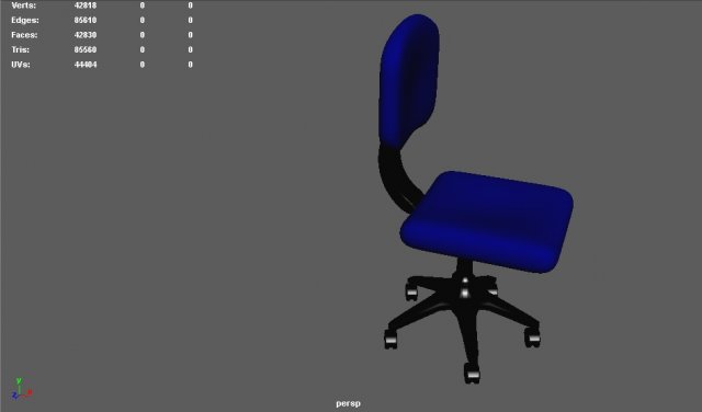 computer chair Model 3D .c4d .max .obj .3ds .fbx .stl .blend 