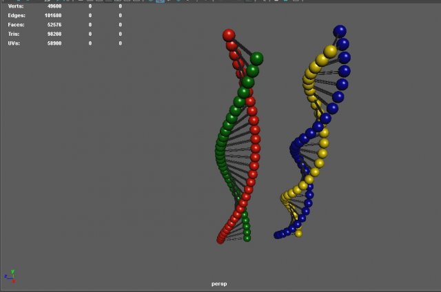 chain of dna 3D Model .c4d .max .obj .3ds .fbx .stl .blend 